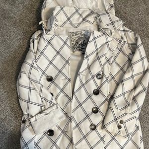 Sebby size medium black and white plad